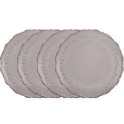 Chateau Smoke Set of 4 Dinner Plates