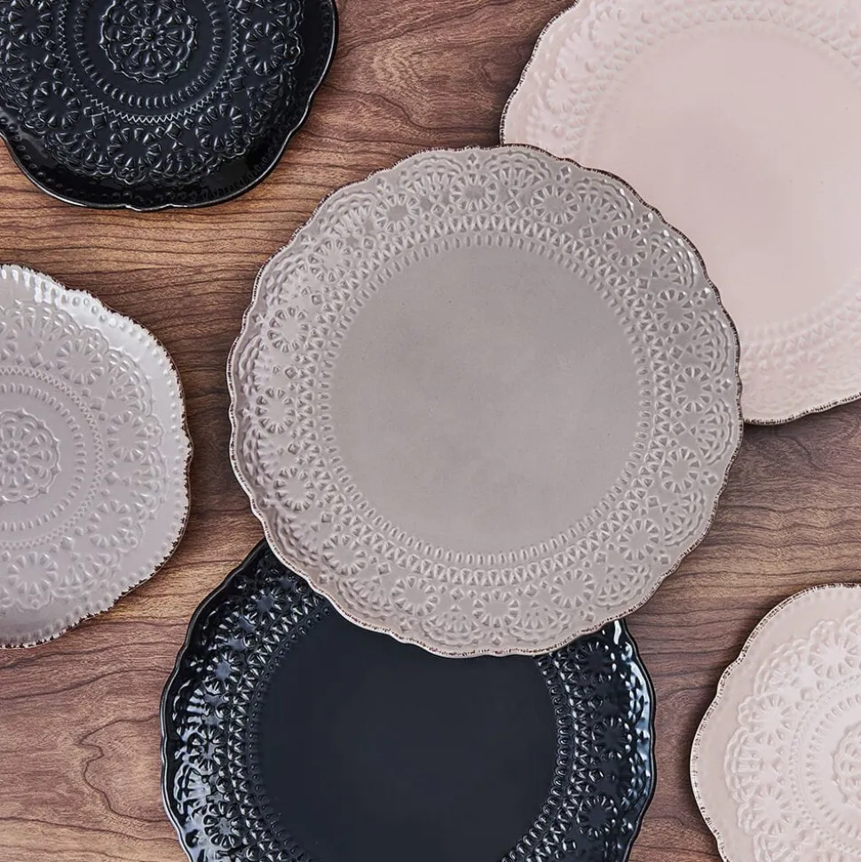 Chateau Smoke Set of 4 Dinner Plates