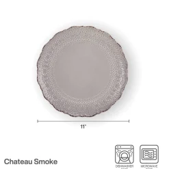 Chateau Smoke Set of 4 Dinner Plates
