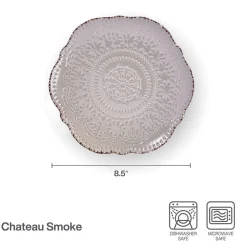 Chateau Smoke Set of 4 Salad Plates