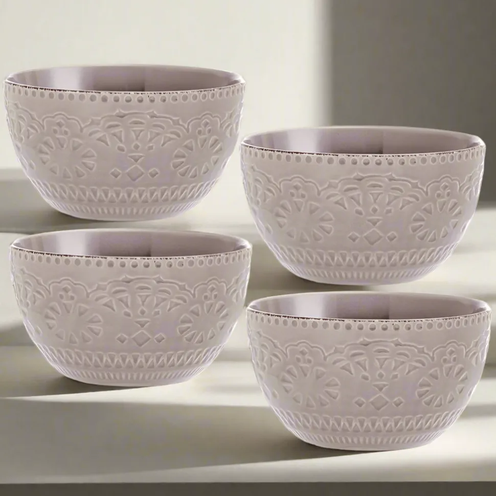 Chateau Smoke Set of 4 Soup Cereal Bowls