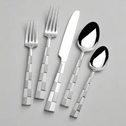 Checkered Frost 20 Piece Flatware Set, Service for 4