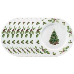 Christmas Day Set of 8 Dinner Plates