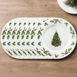 Christmas Day Set of 8 Dinner Plates