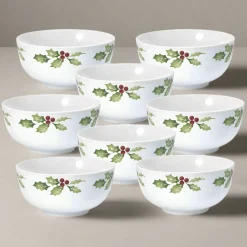 Christmas Day Set of 8 Soup Cereal Bowls