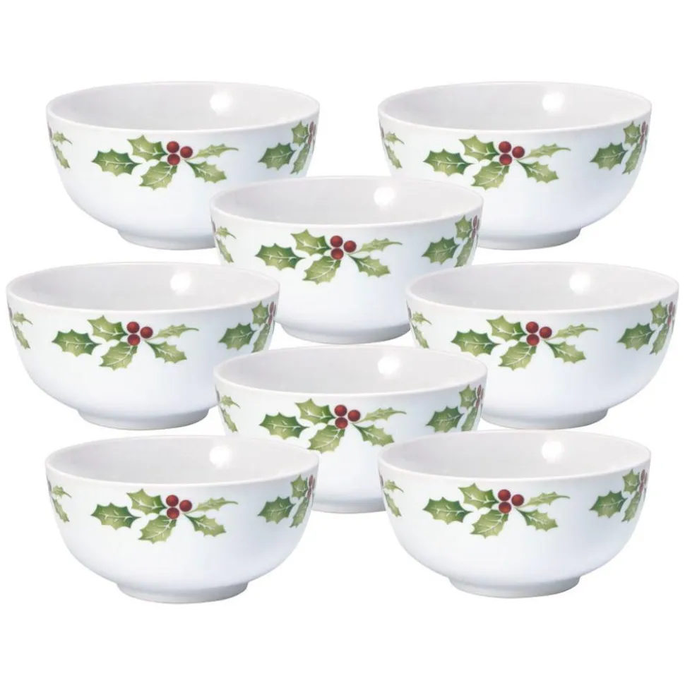 Christmas Day Set of 8 Soup Cereal Bowls