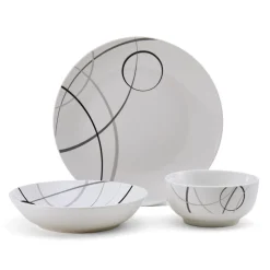 Circles 18 Piece Dinnerware Set, Service for 6