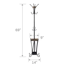 Coat Rack With Umbrella Stand