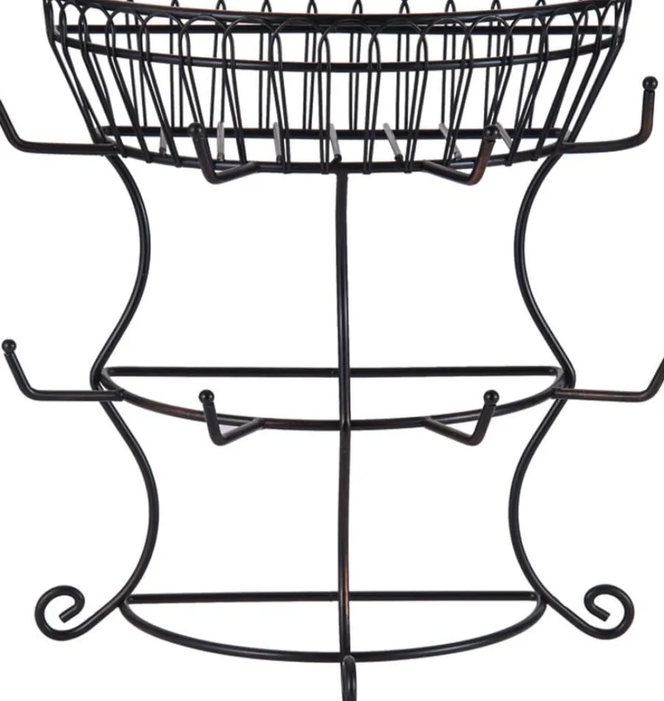 Countryside Mug Tree with Basket