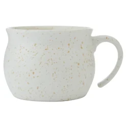 Cream Speckled Jumbo Soup Mug