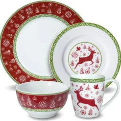 Dancing Snowflakes Dinnerware Set
