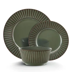 Dannie Green 12 Piece Dinnerware Set, Service for 4