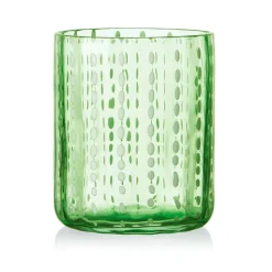 Darbie Angell Dappled Clouds Seafoam Set of 4 Double Old Fashioned Glasses