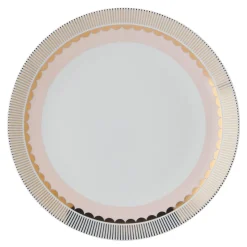 Darbie Angell Golden Charm Metallic 12 Piece Dinnerware Set, Service for 4