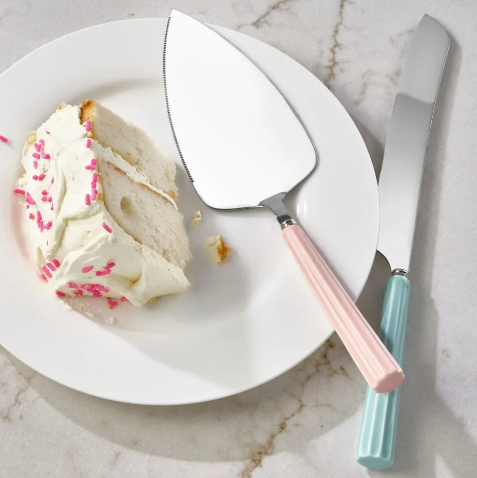 Darbie Angell Happy 2 Piece Cake Knife and Server Set