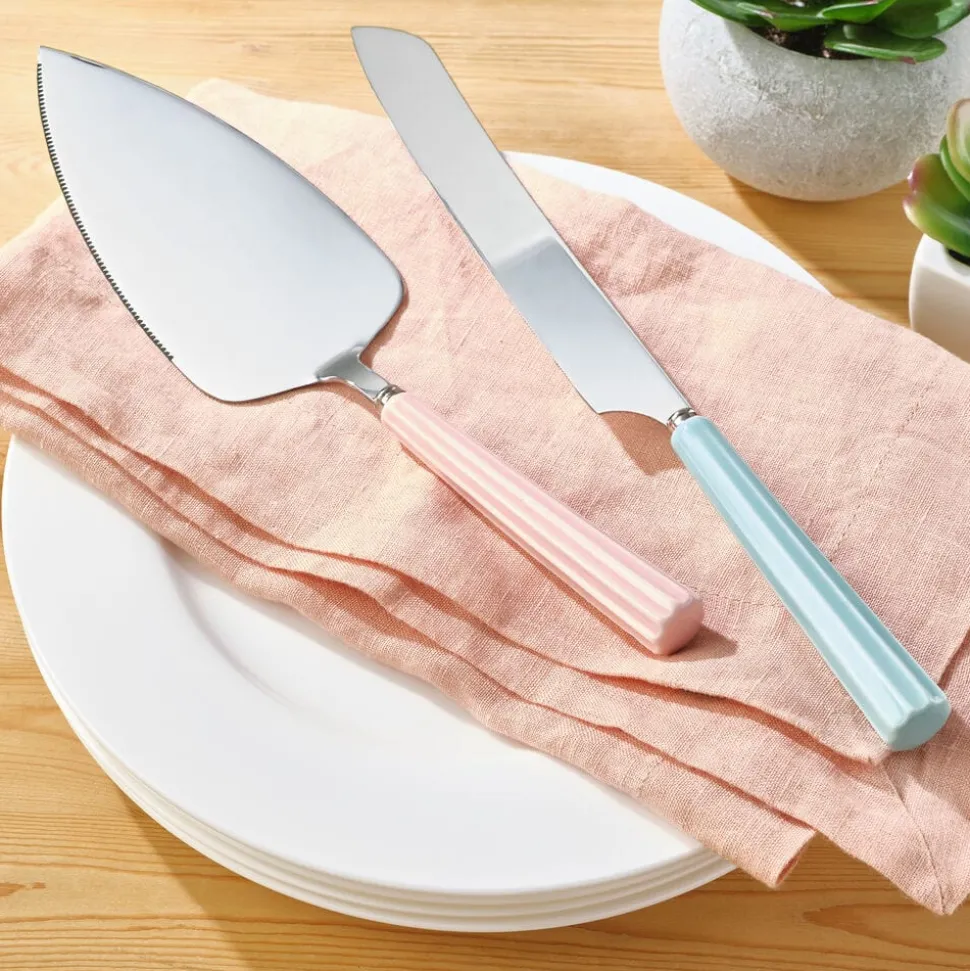 Darbie Angell Happy 2 Piece Cake Knife and Server Set
