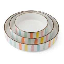 Darbie Angell Happy Spring Summer 9 piece Bowl Set, Service for 3