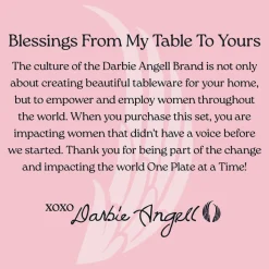 Darbie Angell Rising Up Blush 12 Piece Dinnerware Set, Service for 4
