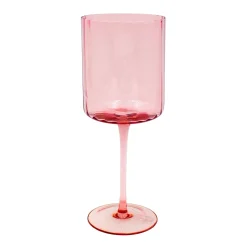 Darbie Angell Set of 4 Prismatic Blush Wine Glasses