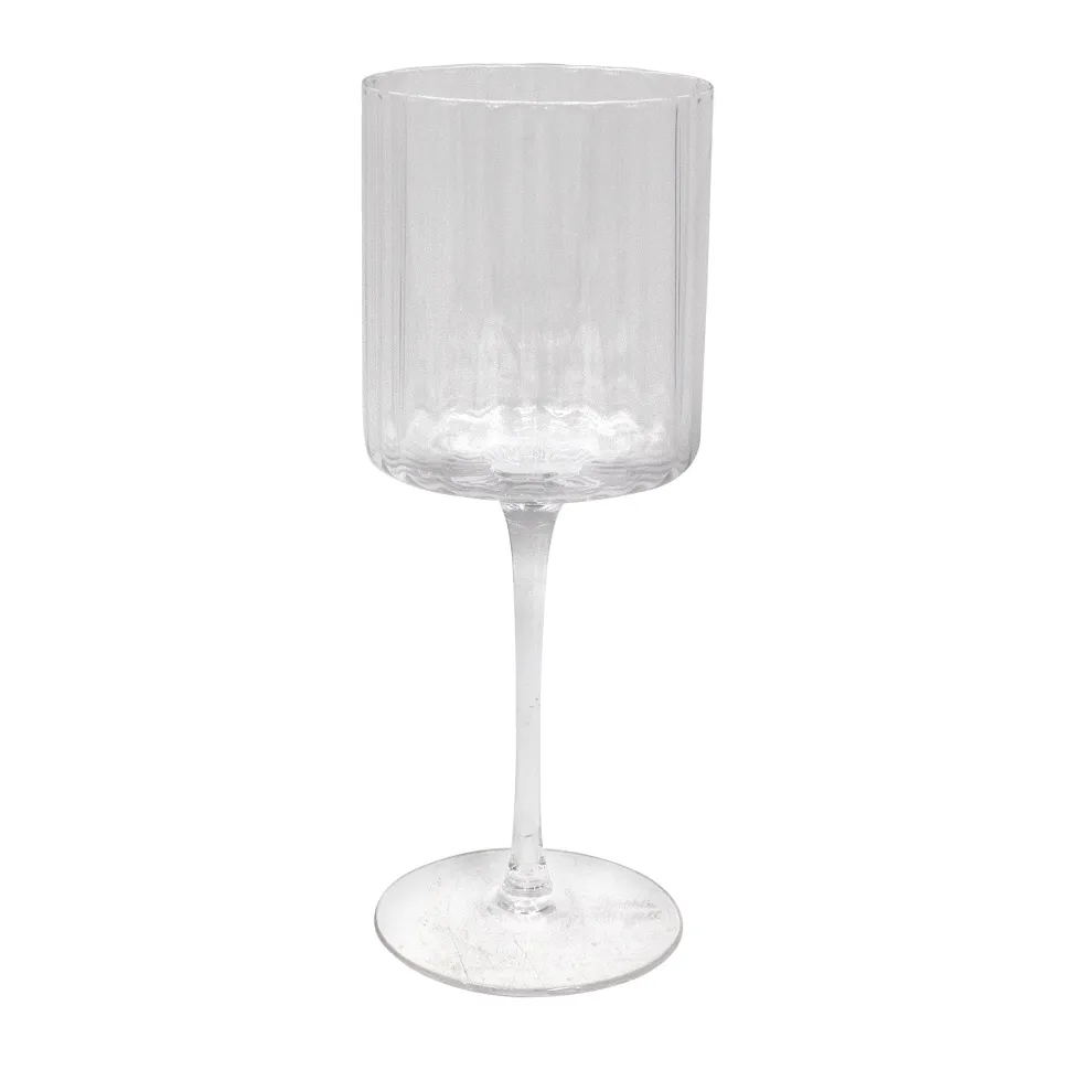Darbie Angell Set of 4 Prismatic Wine Glasses