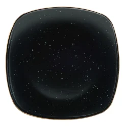 Decker Black 16 Piece Dinnerware Set, Service for 4