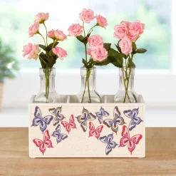 Dolly Parton Mosaic Butterfly Utensil Flatware Caddy