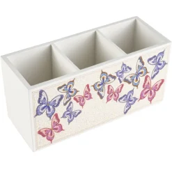 Dolly Parton Mosaic Butterfly Utensil Flatware Caddy