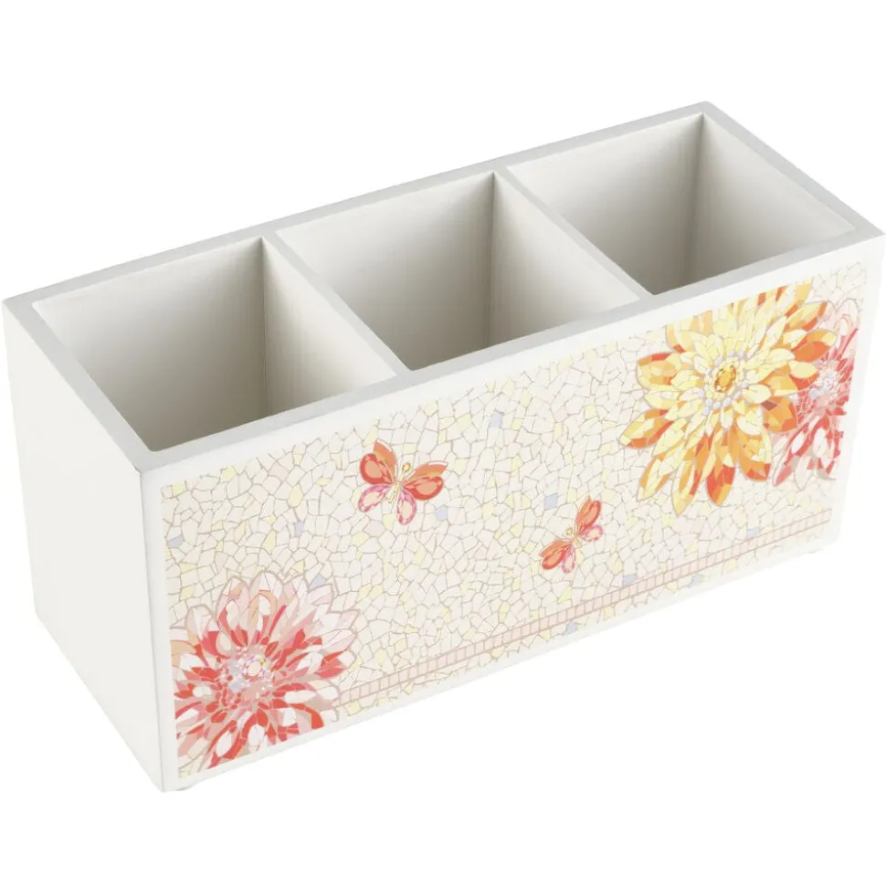 Dolly Parton Mosaic Flower Utensil Flatware Caddy