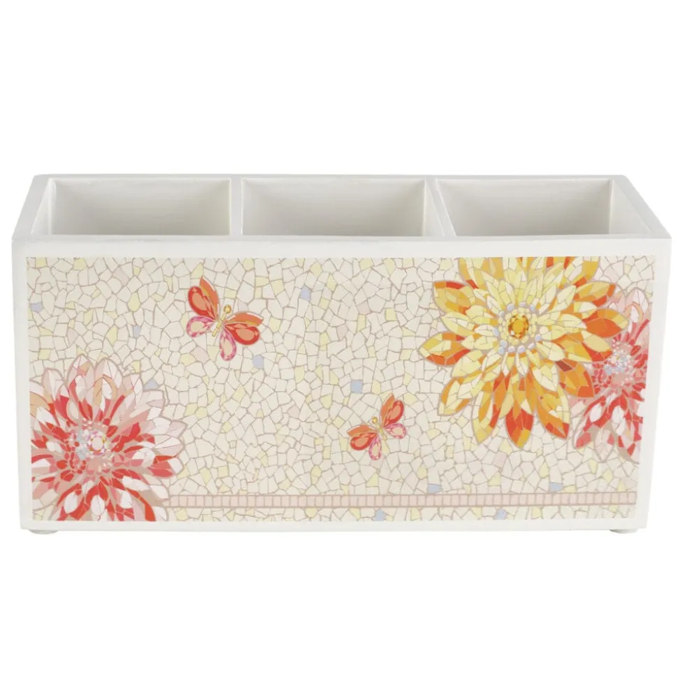 Dolly Parton Mosaic Flower Utensil Flatware Caddy