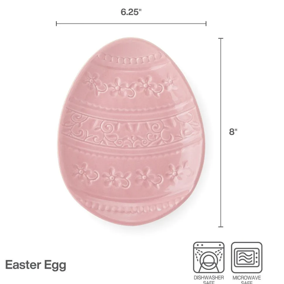 Easter Egg Pink Plate