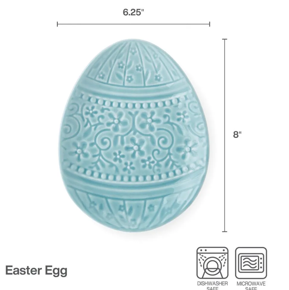 Easter Egg Teal Plate