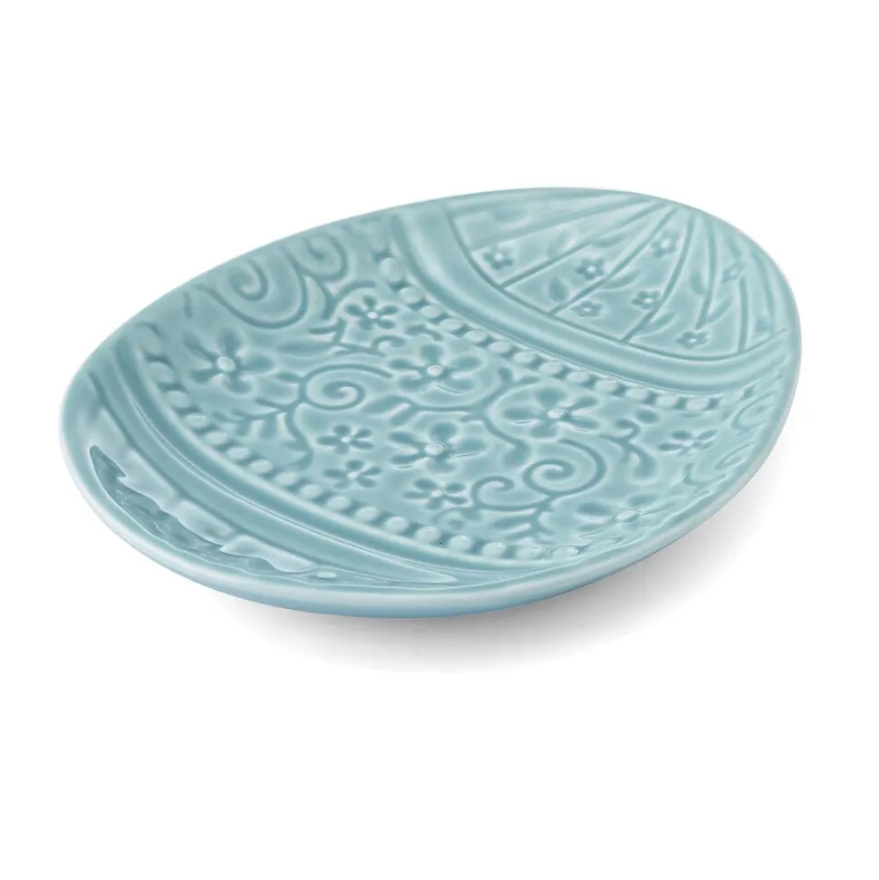 Easter Egg Teal Plate