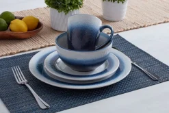 Eclipse Blue 16 Piece Dinnerware Set, Service for 4