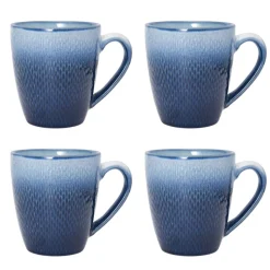 Eclipse Blue 16 Piece Dinnerware Set, Service for 4