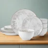 Enchanted Bloom 12 Piece Dinnerware Set, Service for 4