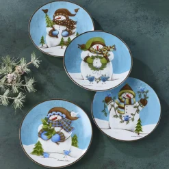 Evergreen Ernie Set of 4 Salad Plates
