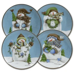 Evergreen Ernie Set of 4 Salad Plates
