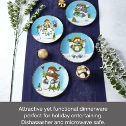 Evergreen Ernie Set of 4 Salad Plates