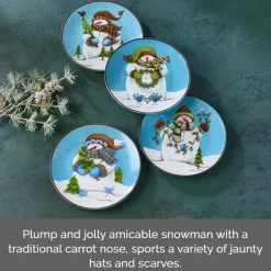 Evergreen Ernie Set of 4 Salad Plates