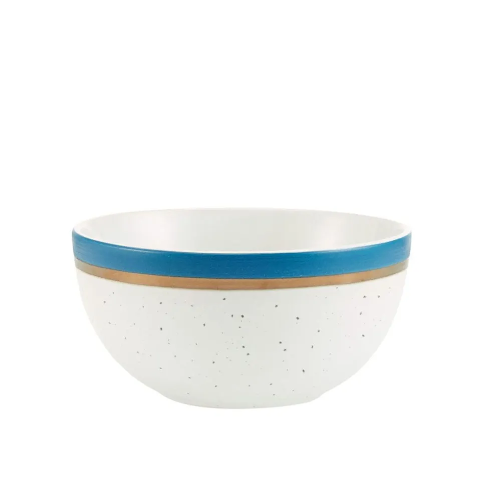 Ezra Blue 16 Piece Dinnerware Set, Service for 4