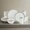 Ezra Taupe 16 Piece Dinnerware Set, Service for 4
