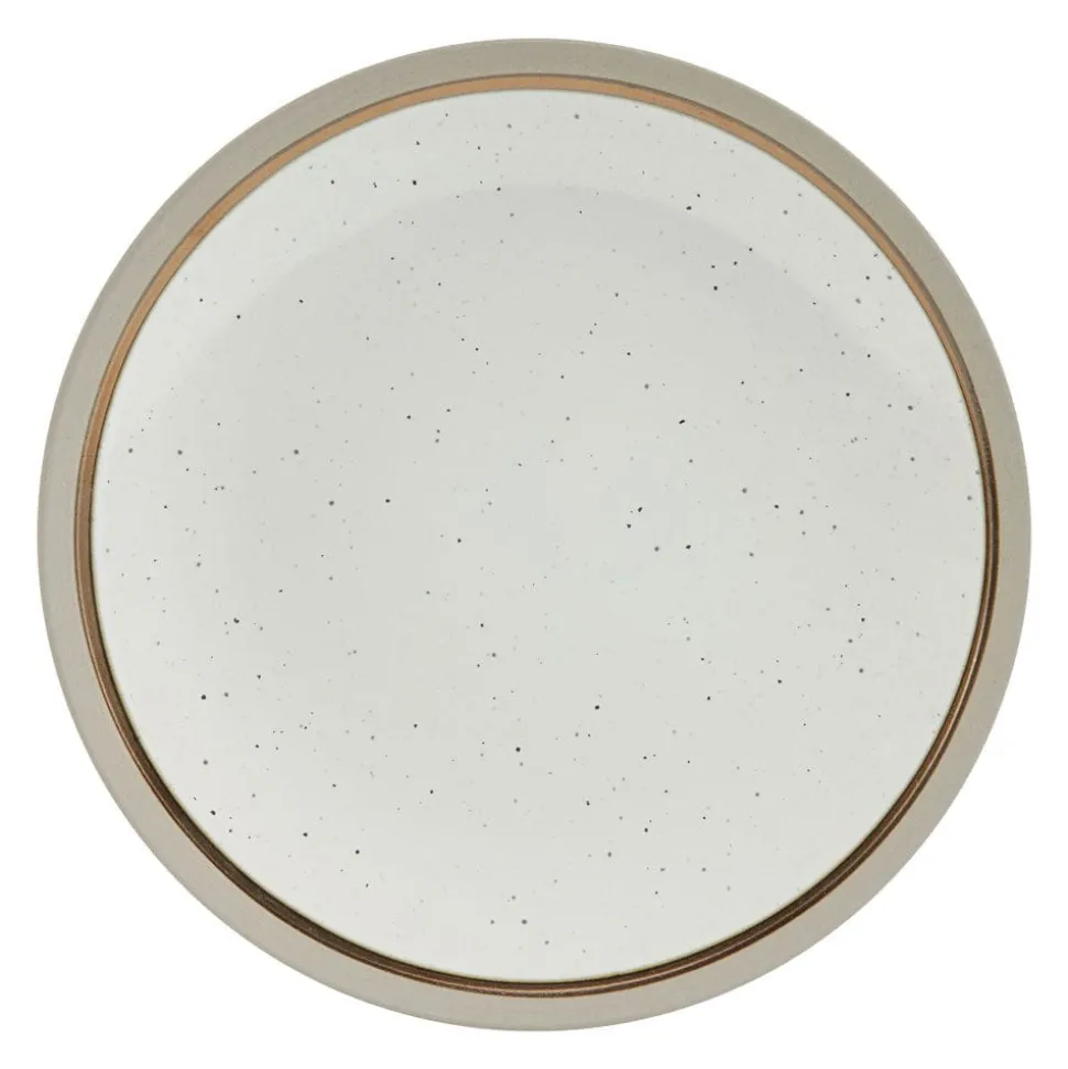 Ezra Taupe 16 Piece Dinnerware Set, Service for 4
