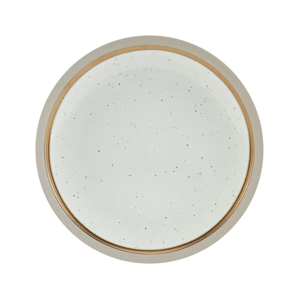 Ezra Taupe 16 Piece Dinnerware Set, Service for 4