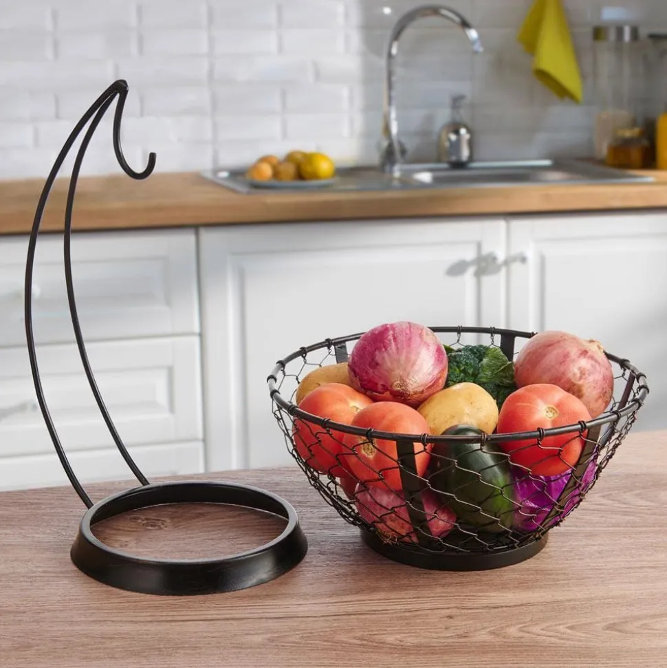 Farmers Market Fruit Basket with Banana Hanger