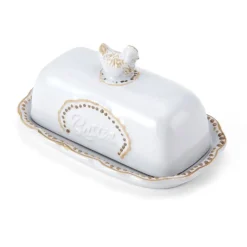 Farmhouse Hen Covered Butter Dish