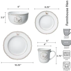 Farmhouse Hen Dinnerware Set