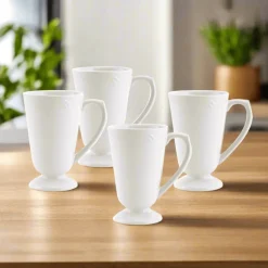 Filigree® Set of 4 Footed Mugs