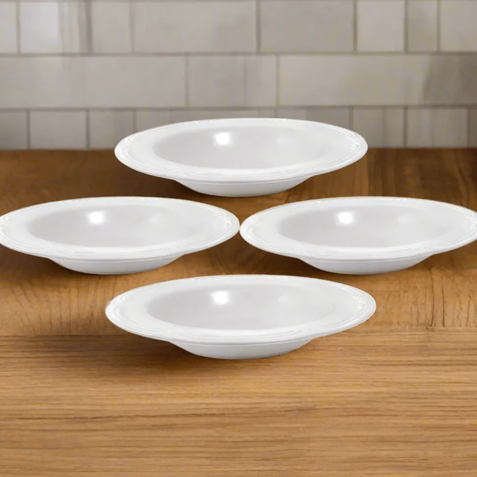 Filigree® Set of 4 Rim Soup Bowls