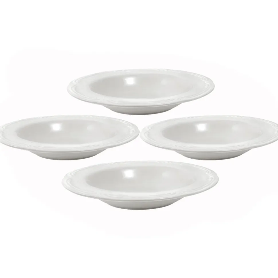 Filigree® Set of 4 Rim Soup Bowls
