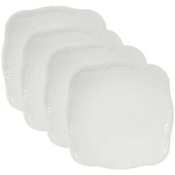 Filigree® Set of 4 Square Dinner Plates